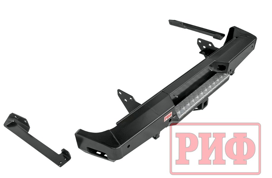 Бампер РИФ силовой задний Toyota Tundra 2007-09.2013 с квадратом под фаркоп (без фонарей) — изображение 7