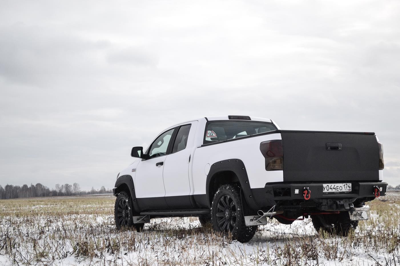 Бампер силовой задний BMS из трубы Toyota Tundra 2007-2013