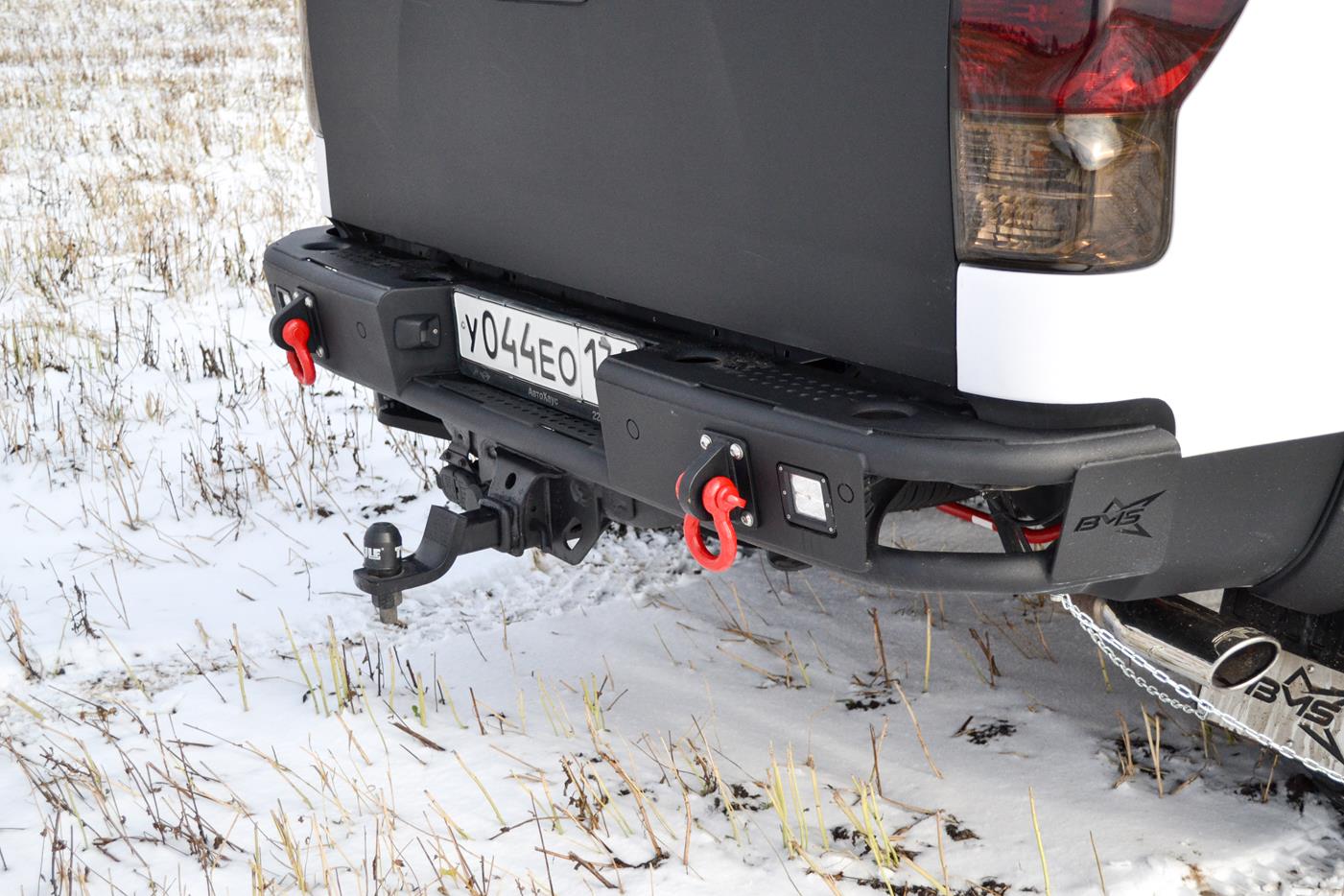 Бампер силовой задний BMS из трубы Toyota Tundra 2007-2013 — изображение 3