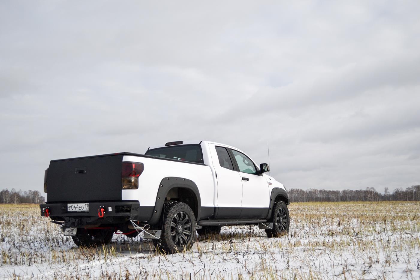 Бампер силовой задний BMS из трубы Toyota Tundra 2007-2013 — изображение 4