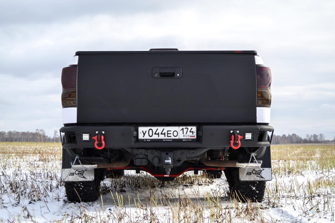 Бампер силовой задний BMS из трубы Toyota Tundra 2007-2013 — изображение 5